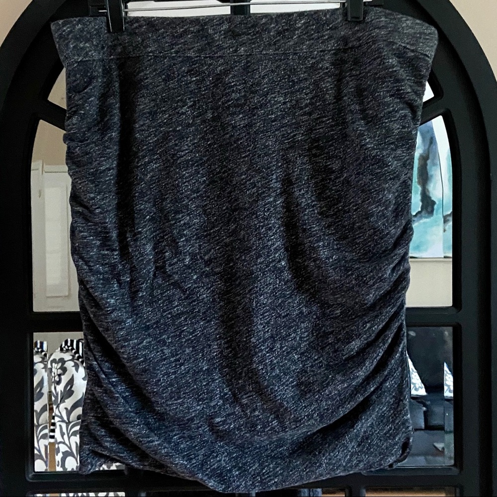 LANE BRYANT PENCIL SKIRT W/ FAUX LEATHER ACCENTS